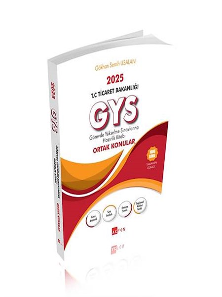 T.C Ticaret Bakanlığı Görevde Yükselme Sınavlarına Hazırlık Kitabı Ortak Konular Gökhan Semih Usalan